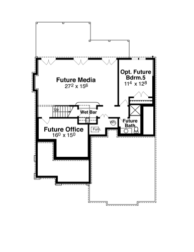Lower Level image of DEVONSHIRE II House Plan